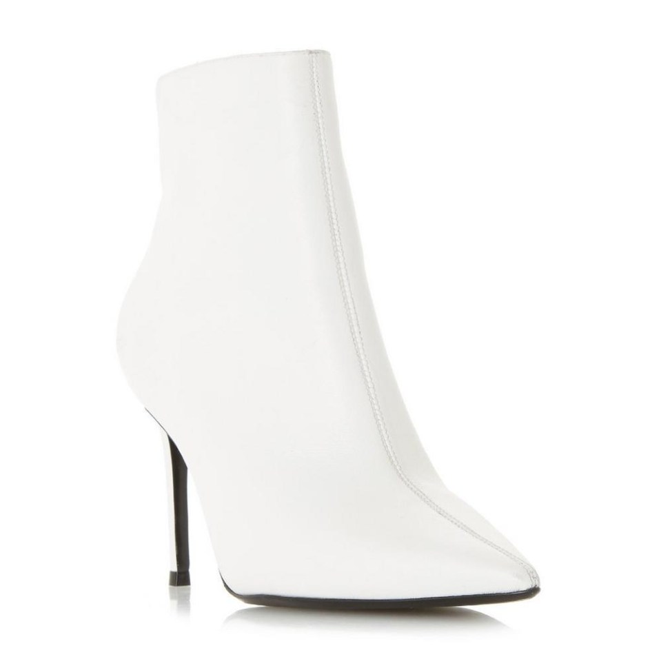 Pointed white boots are bang on trend, and these are a simple option