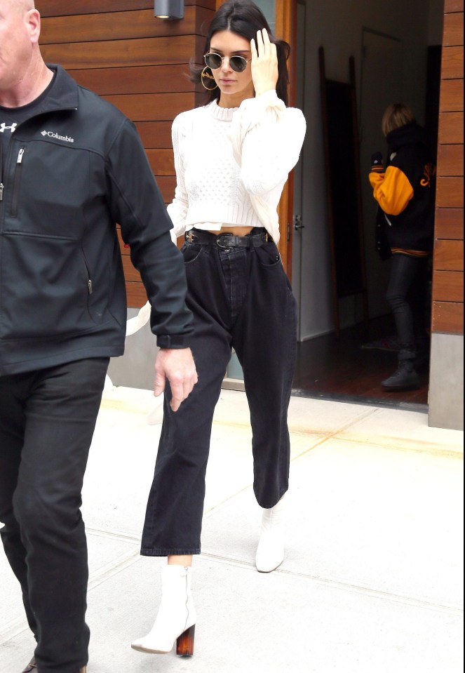 Kendall Jenner was spotted wearing surprisingly affordable white Kurt Geiger boots last year