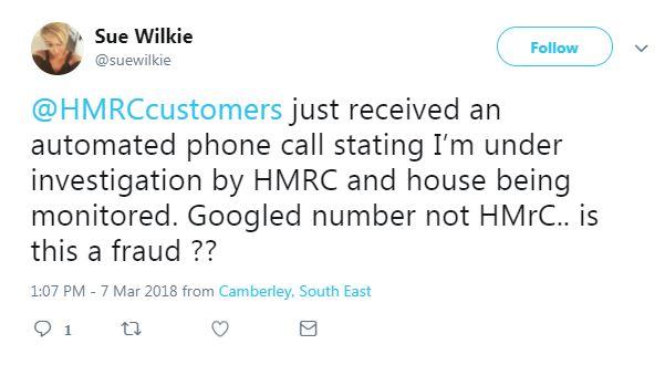 Brits have been reporting the scam call to HMRC