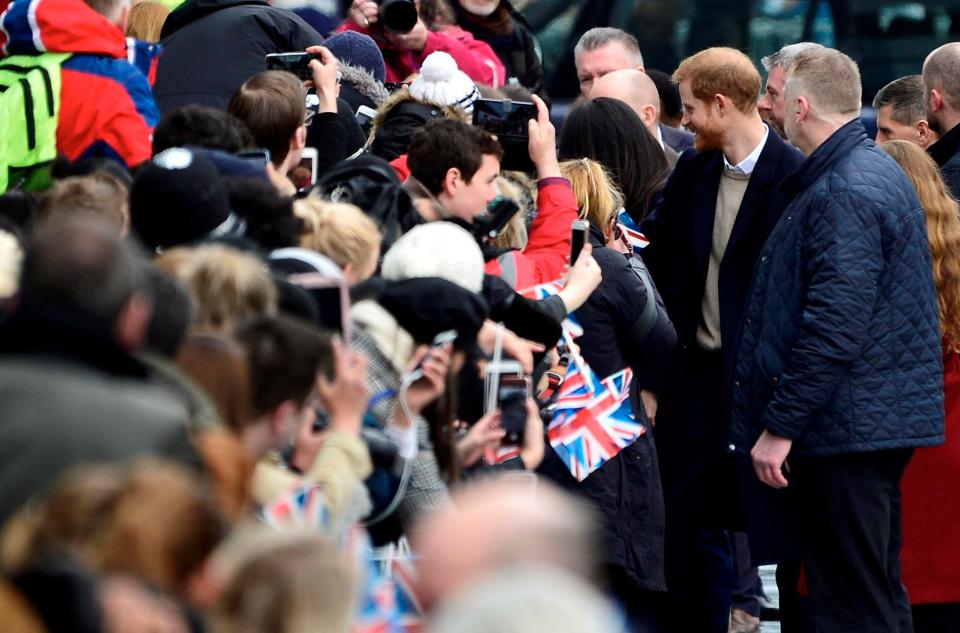  Flag-waving well-wishers lined the streets in Birmingham ready to welcome the couple