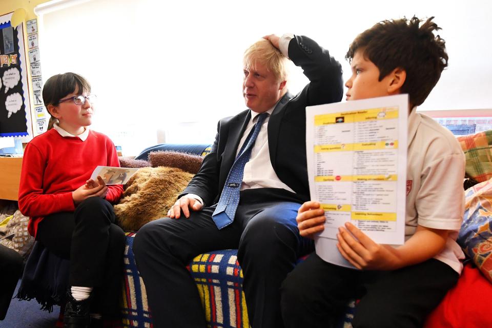  Stumped . . . the kids asked tough questions for the Foreign Secretary