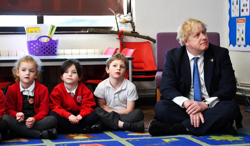  BoJo was at the school to talk about girls' education