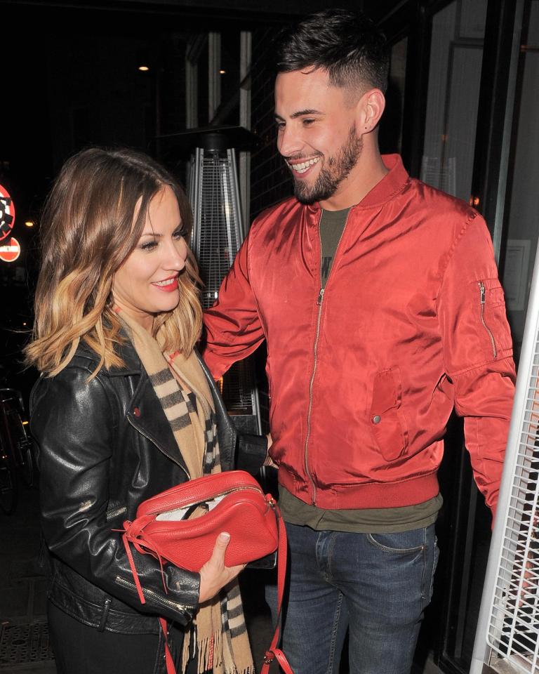  The pair laughed as they left a restaurant in Shoreditch