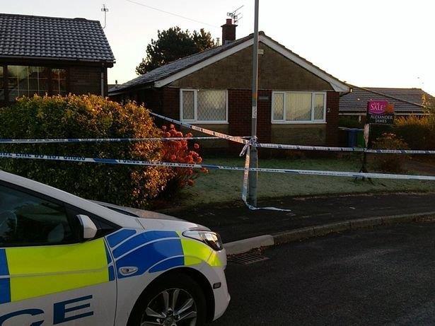  A police car outside the house in Syke where Brackenbury stabbed Natasha in 2016