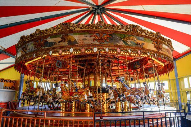  The auctioneer was proud to sell the 114-year-old carousel that had been at the Pleasure Island theme park