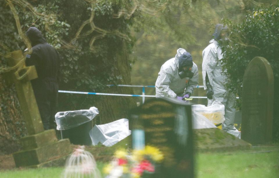  A cemetery where Skripal's wife and son are buried has also been investigated