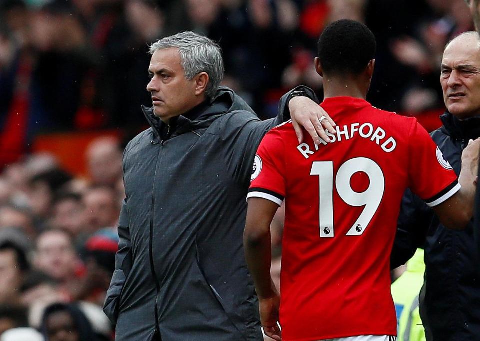  Marcus Rashford was subbed on 70 minutes, and United fans weren't too happy