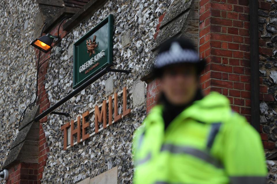  Traces of the mysterious nerve agent were also discovered in The Mill pub, where the Russian spy had been drinking with his daughter