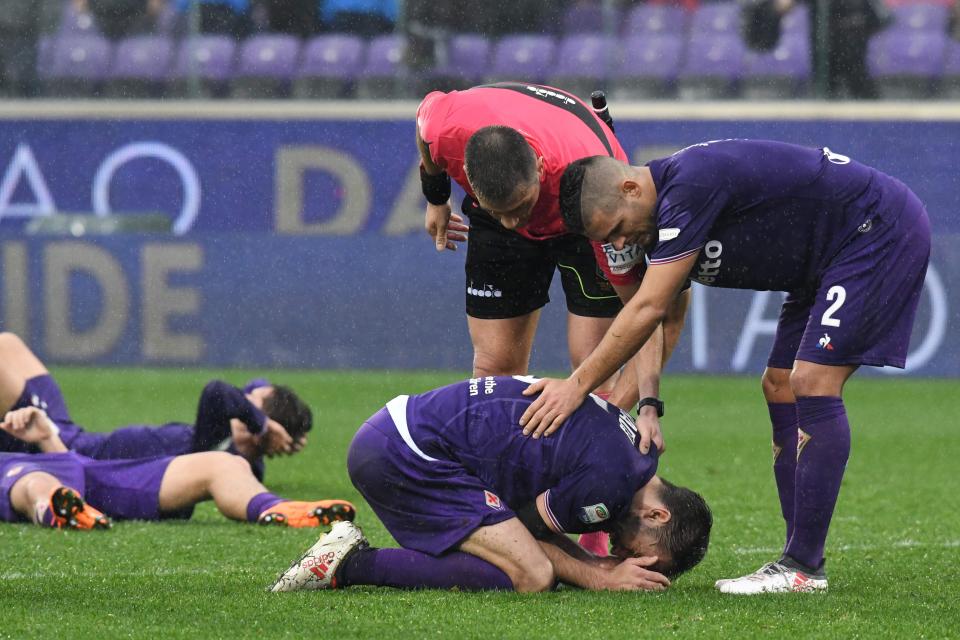 It was proved to be a highly-emotional occasion for Fiorentina players