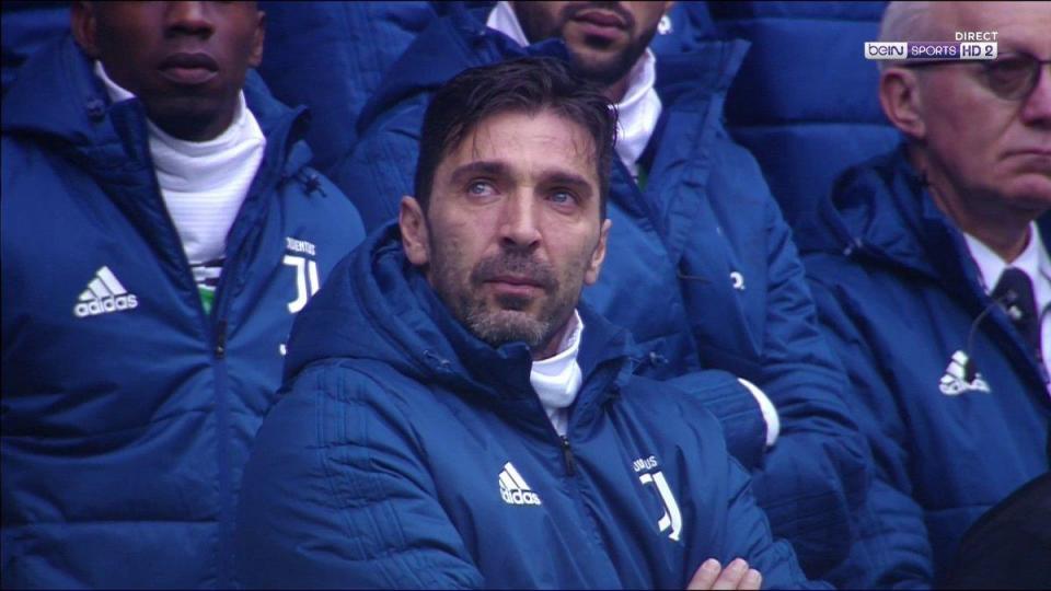 Gianluigi Buffon moved to tears during minute's silence for Davide Astori