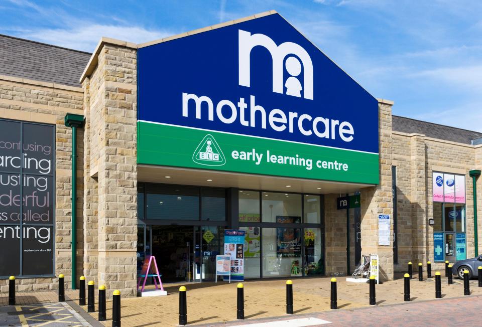  Mothercare's shares tumbled earlier this week