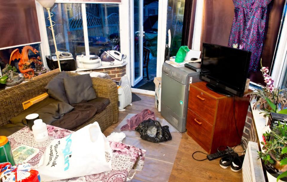  The jury was shown this photo of the conservatory at Hassan's home