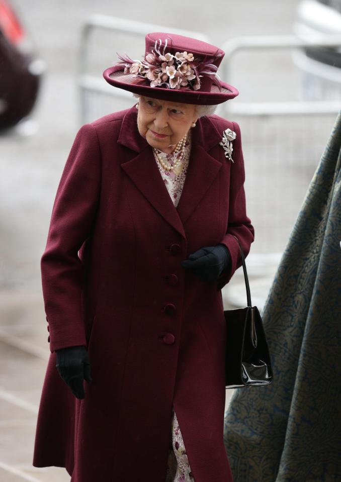  The Queen as she arrived for the event