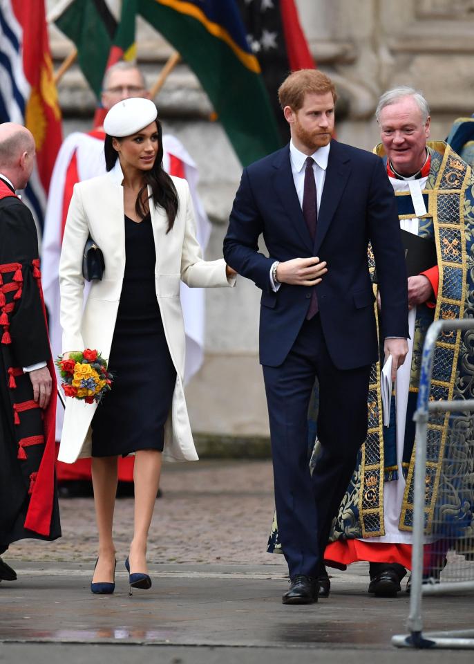  Prince Harry and Meghan as they were leaving the event