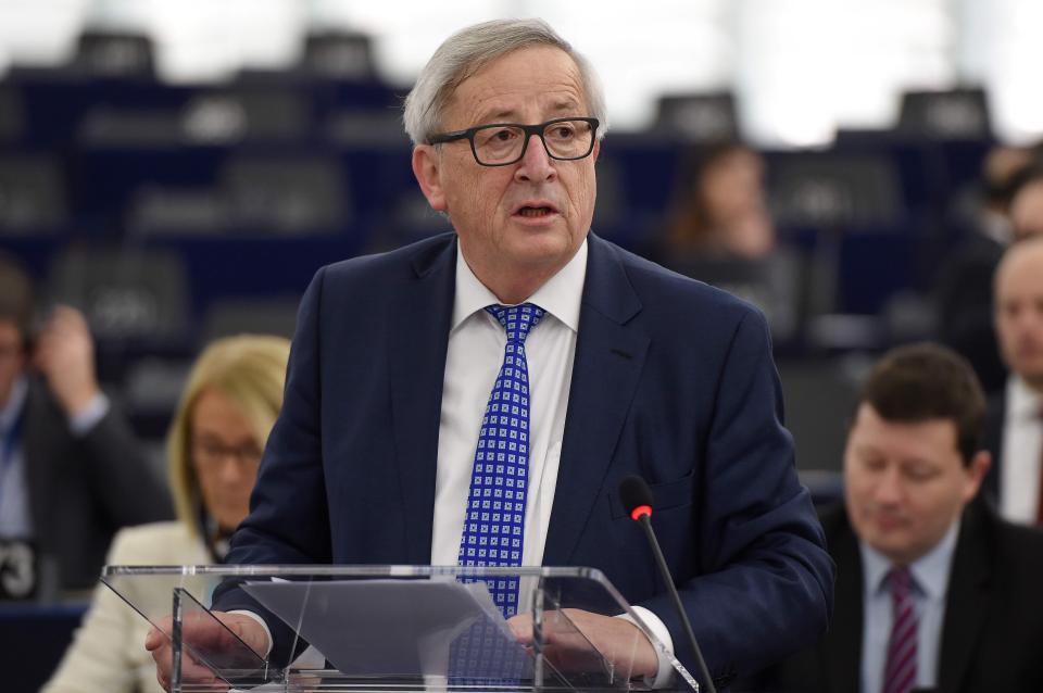  Jean-Claude Juncker came under fire from fellow EU officials after wishing Putin 'every success'