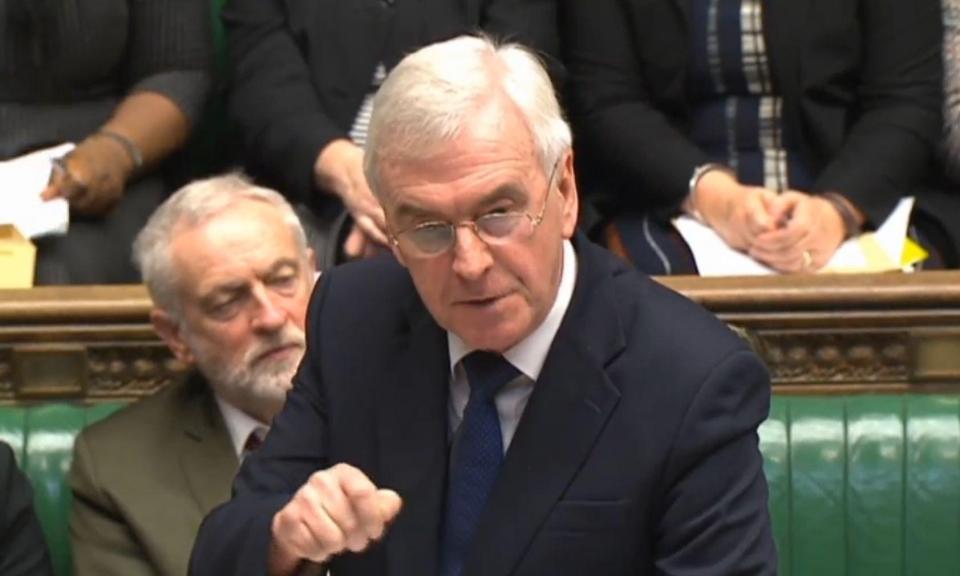  John McDonnell delivered Labour's response to the Spring Statement