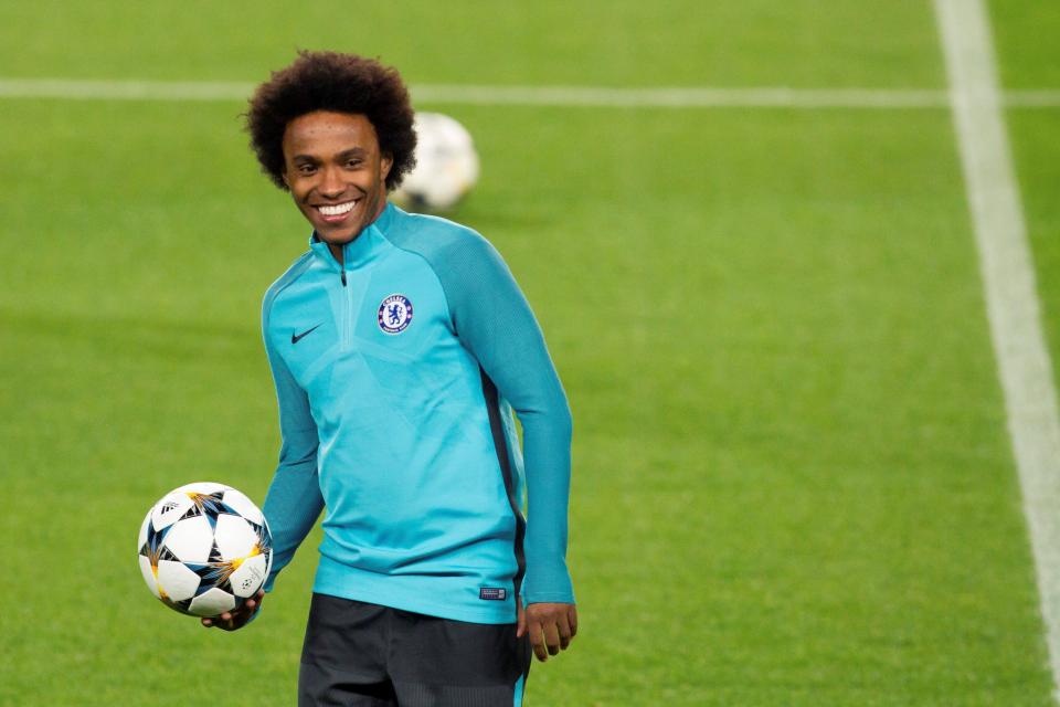 Willian opened the scoring for Chelsea during the first-leg