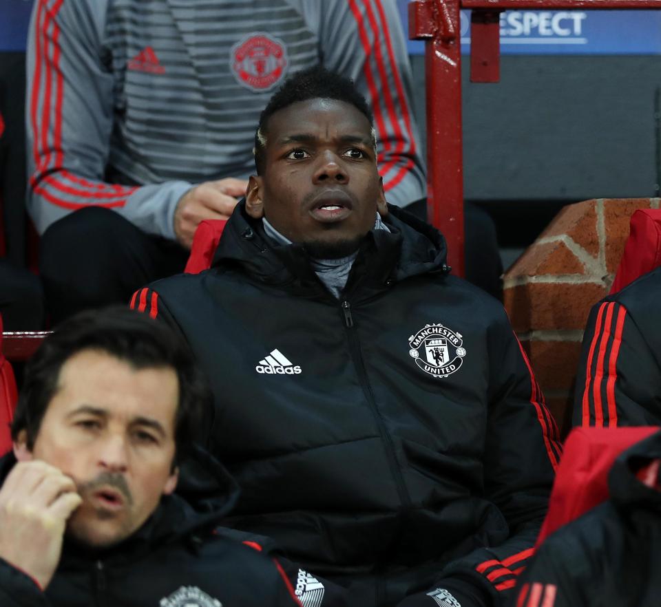 Pogba has been benched for several weeks by the Red Devils boss