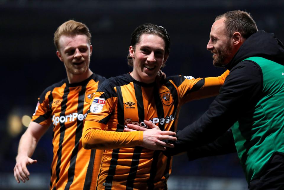  Harry Wilson celebrates after scoring the second