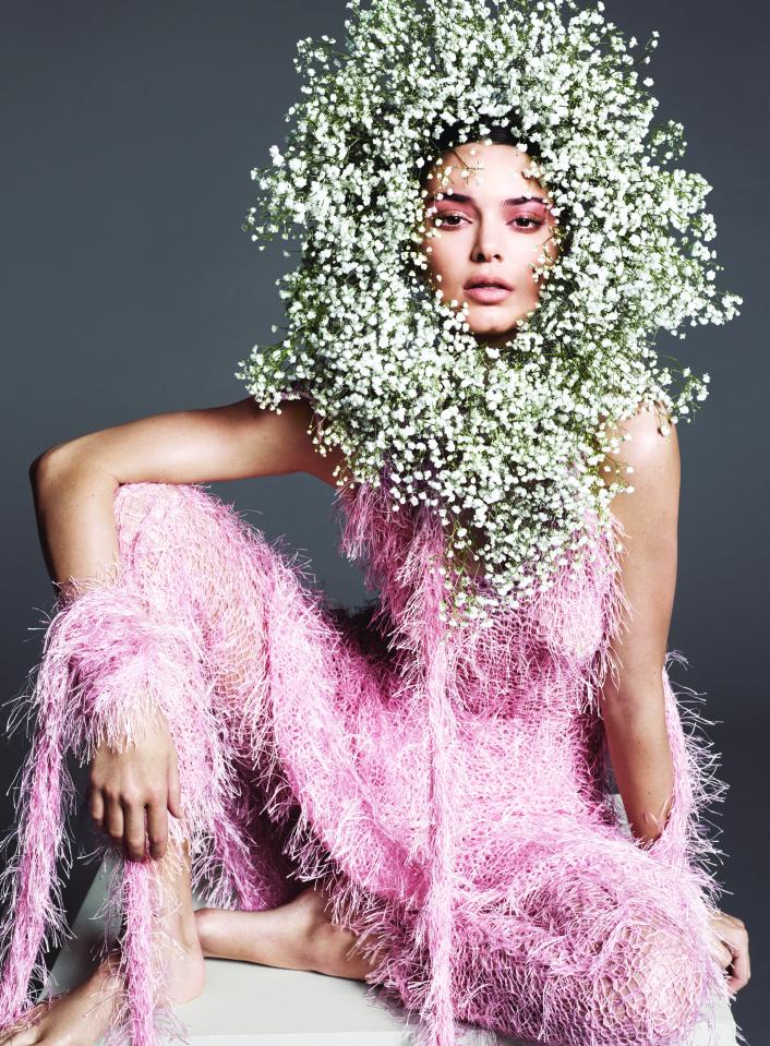  Kendall dazzles in a Rodarte dress and ornate Rebel Rebel headpiece