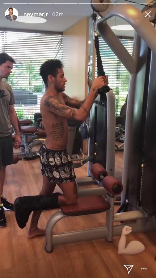  Neymar is currently battling to be fit for World Cup after foot operation