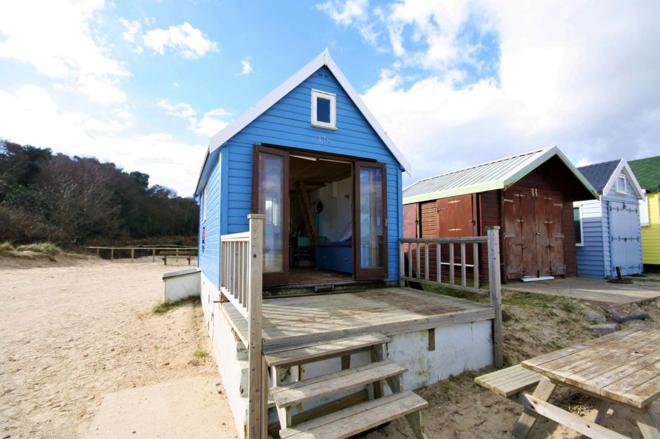  The beach hut has gone on the market for £300,000