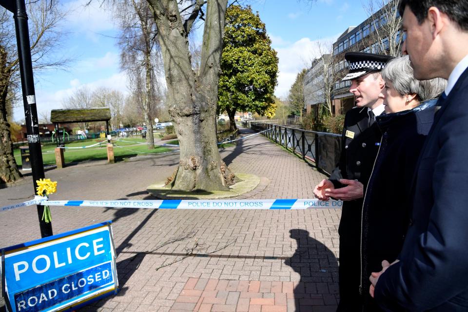  The PM saw the bench where Sergei Skripal and his daughter were found