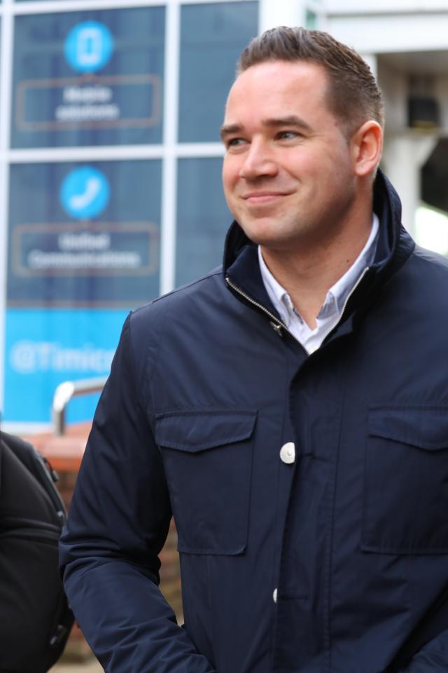  She took her love-rat husband Kieran Hayler along for the day out who seemed in far better spirits