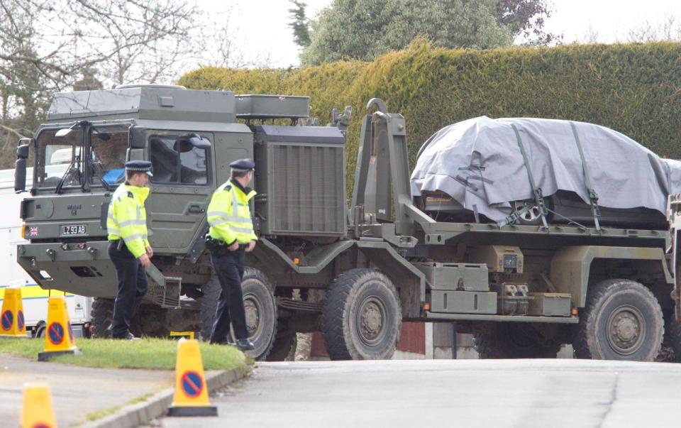  The military have descended on Alderholt in Dorset where hero cop Nick Bailey lives