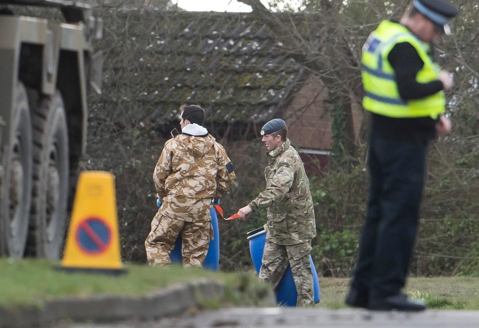  The military swooped on Alderholt this morning