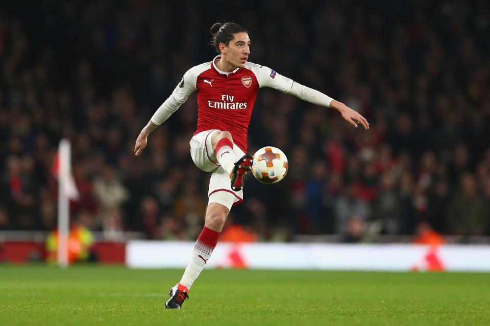 Arsenals Hector Bellerin is being looked at as a new right-back