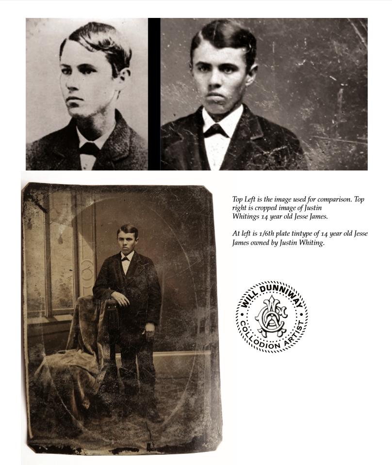  This photo of Jesse James as a 14-year-old was bought on eBay for £7 but could actually be worth £2m