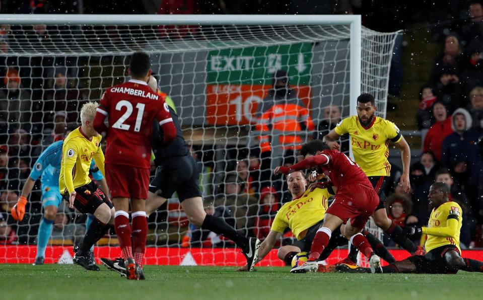 Mo Salah scored four goals against Watford on the weekend