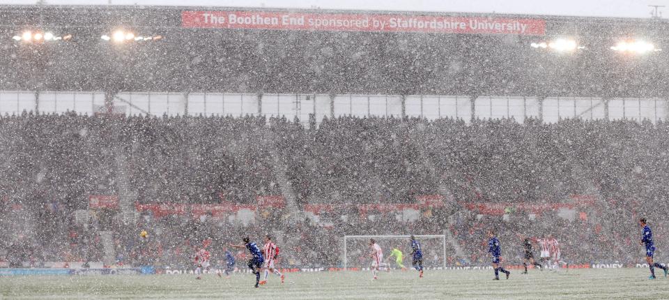  The mini beast from the east was back and freezing the feet of supporters this weekend