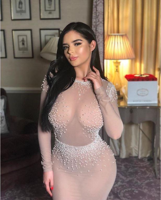  Demi Rose looked incredible in this sheer dress