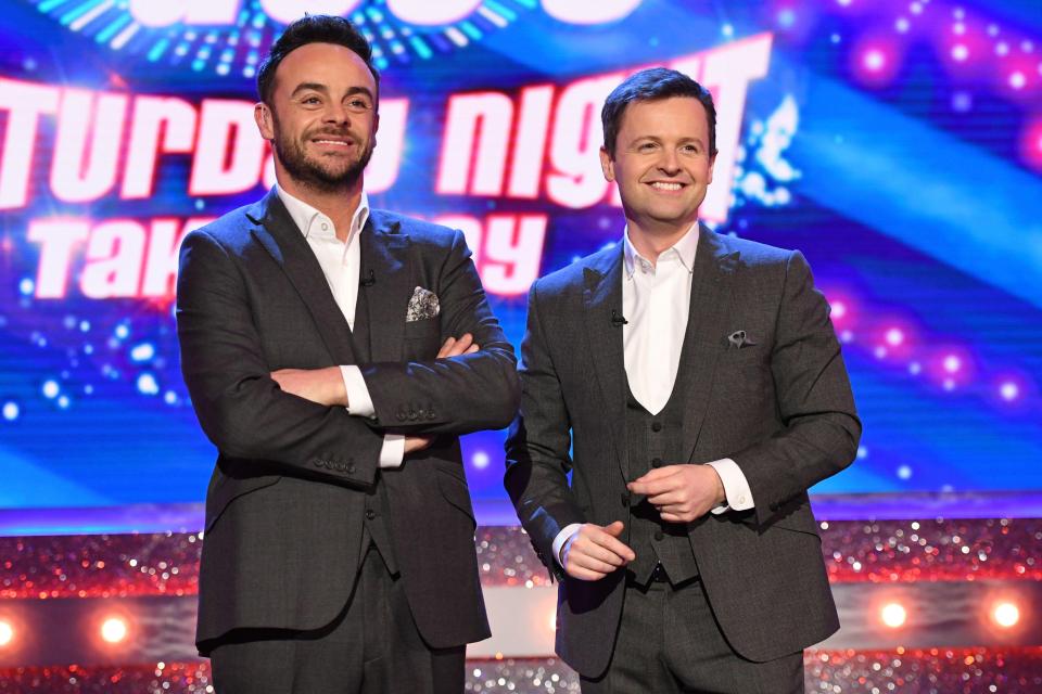  Ant and Dec on last weekend's episode of Saturday Night Takeaway