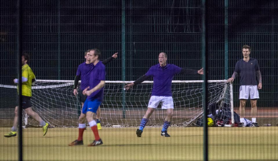  Wills shouts instructions to teammates as his side are forced to defend