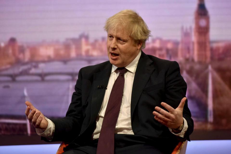  Boris Johnson says the Russians have been developing chemical weapons for a decade