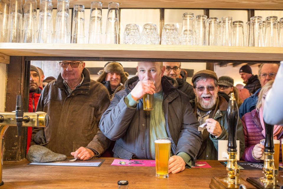  The Packhorse pub in South Stoke, Somerset, has reopened after locals raised a million pounds to buy it back from developers