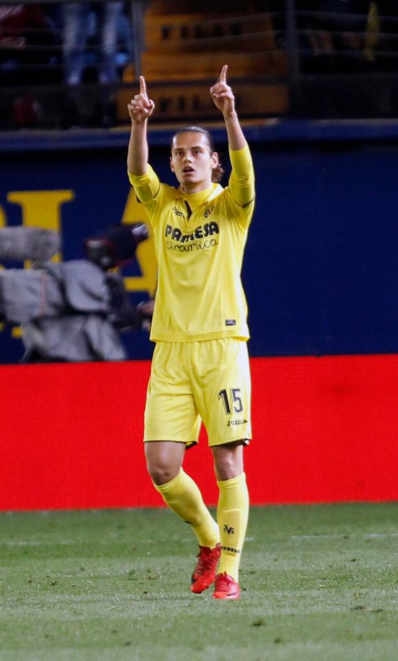  Enes Unal reacts after netting Villarreal's equaliser against Atletico