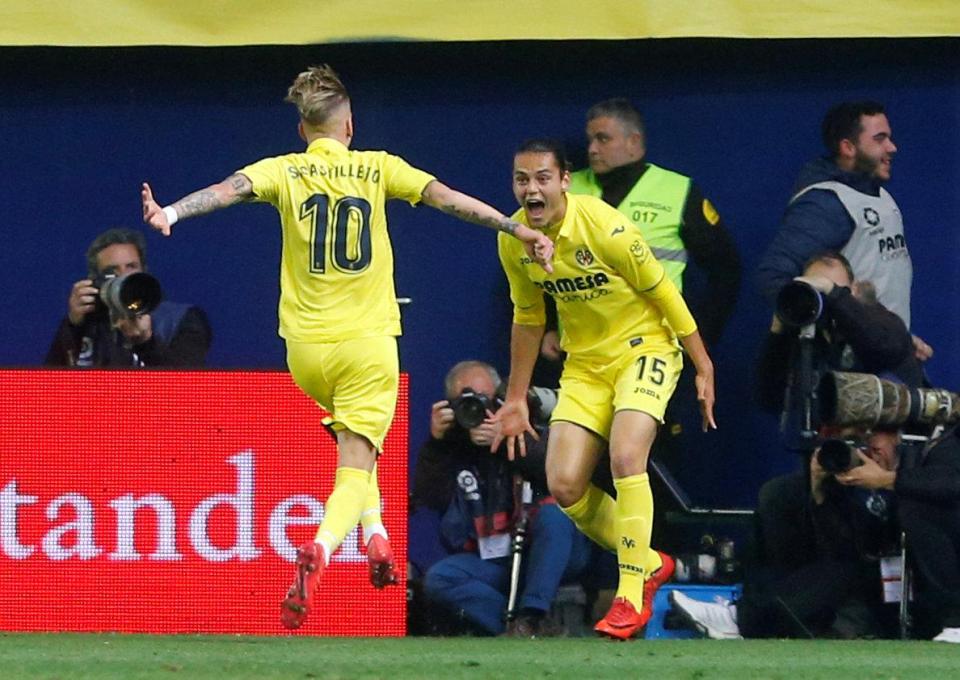  Enes Unal reacts after his winner in the 91st minute at the Estadio de la Ceramica