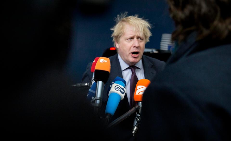  The Foreign Secretary was speaking as he arrived in Brussels this morning