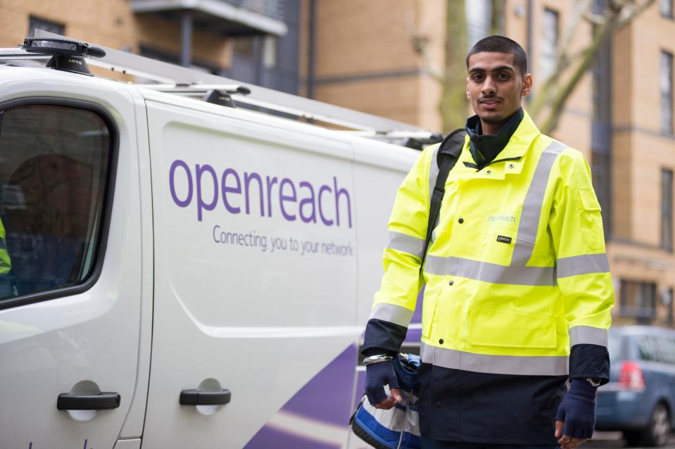  Arrondeep Chahal joined Openreach as a trainee engineer and he says he always has the support he needs