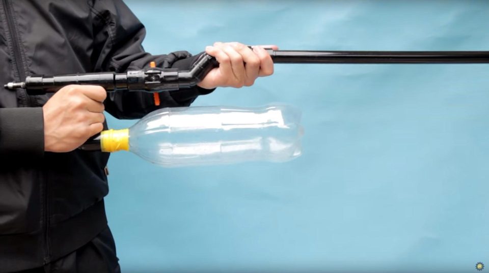  The video shows how to construct the potentially deadly weapon