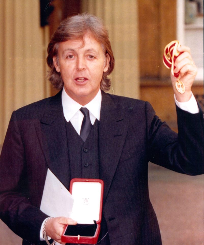 Fellow Beatle member Sir Paul McCartney received a knighthood in 1997