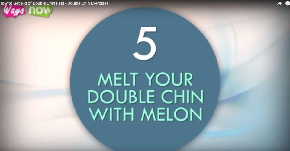  YouTube Kids videos also train under-13s to 'melt your double chin' (screengrab from YouTube video)