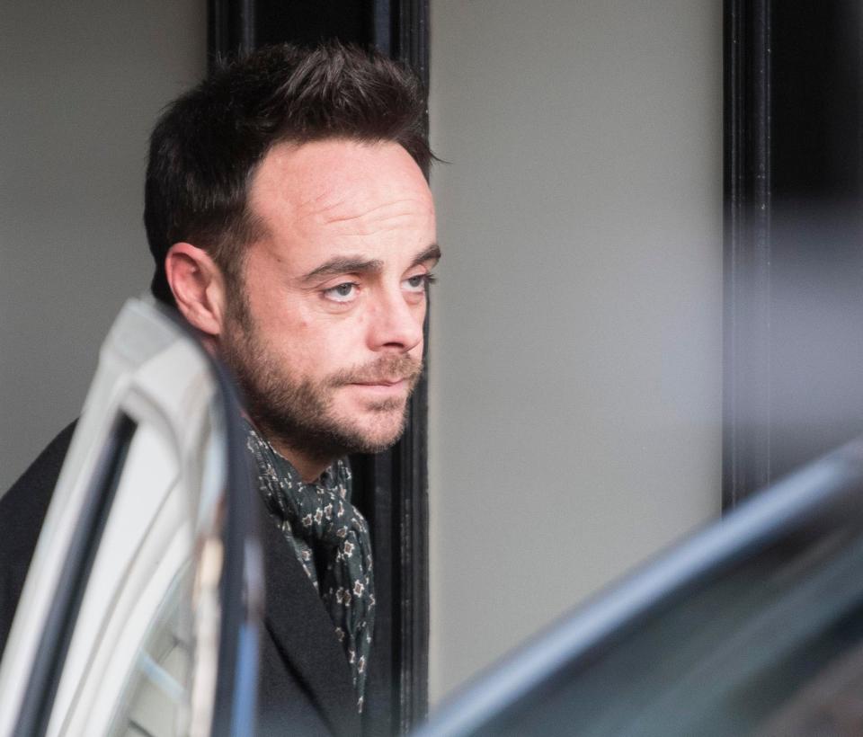  Ant McPartlin, pictured yesterday, is seeking treatment after his drink-drive charge