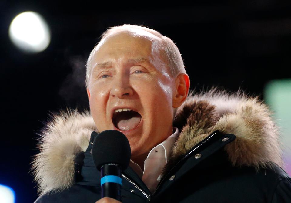  Following the Salisbury Attack, Vladimir Putin won re-election in Russia with a landslide 76 per cent of the vote