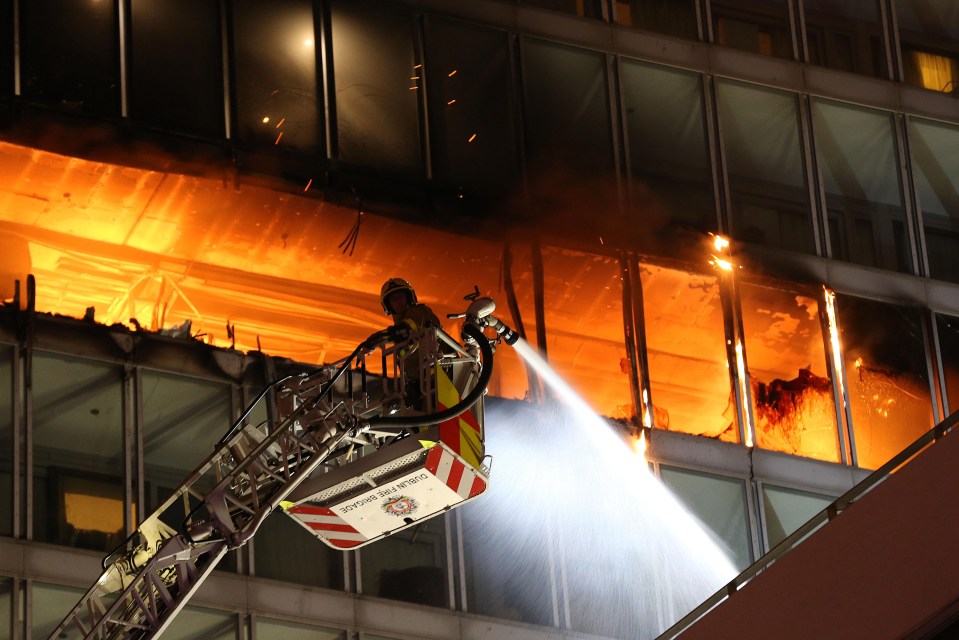 Dublin Fire Brigade confirmed they had sent eight crews and command units to deal with the Ballymun blaze