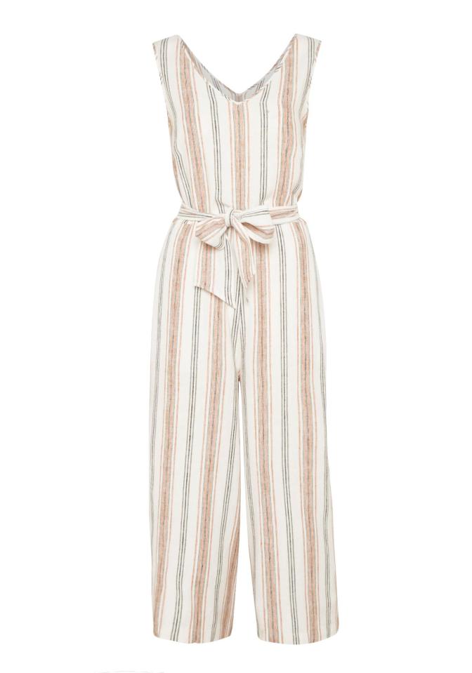  This flattering jumpsuit could be the perfect daytime piece pair with huge tassel earrings... obvs